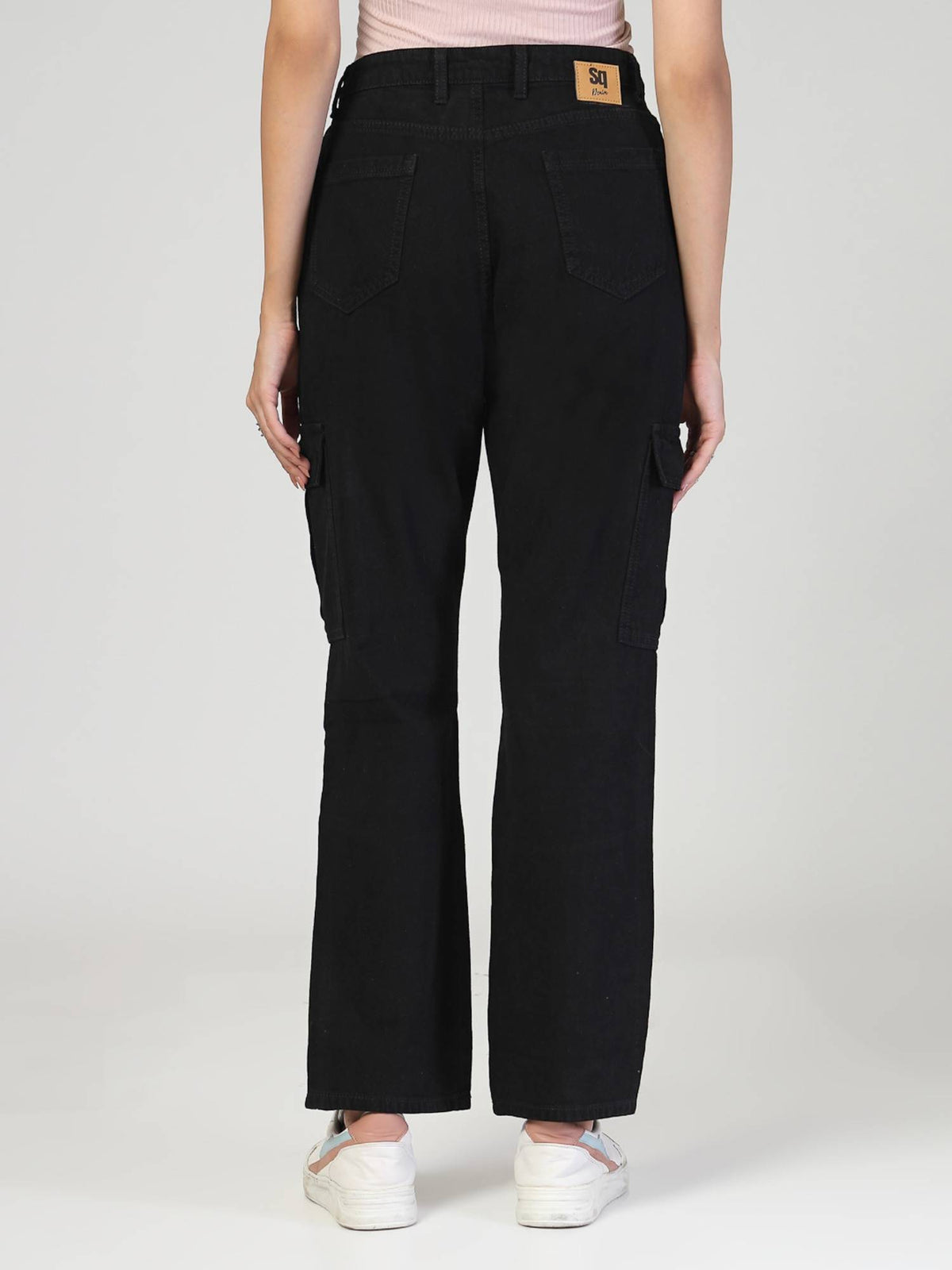 Black Women Relaxed Fit High Rise Jeans | RF89 - view 2
