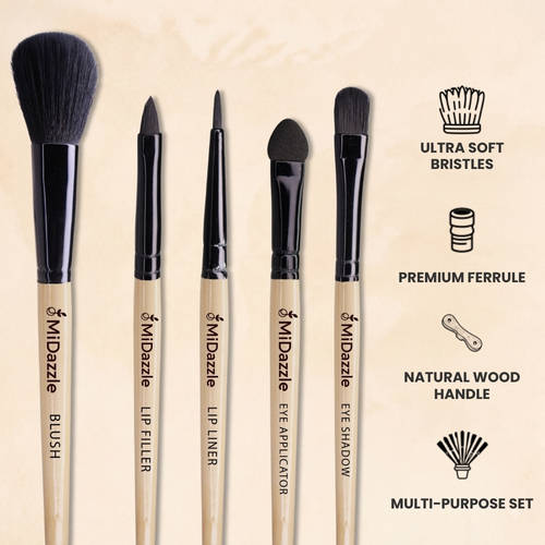 Pro Makeup Brush Set - Pack Of 5 | T32 - view 4
