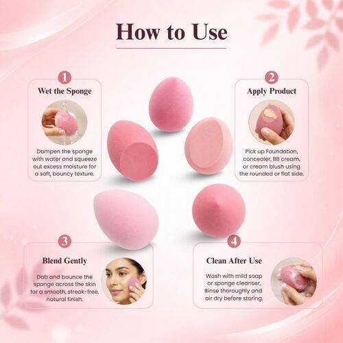 Pro Beauty Celestial Super Soft Makeup Sponge (Set of 5) | T32 - view 2