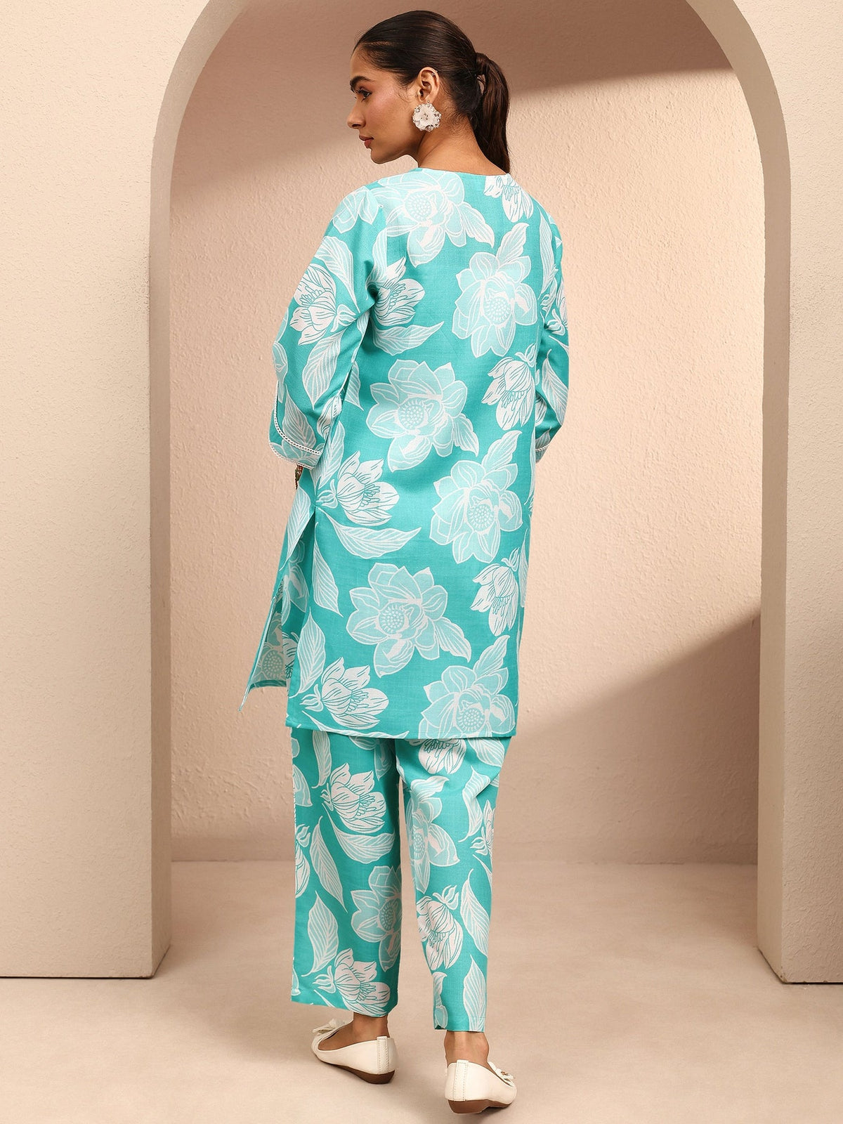 Blue Printed Co-Ord Set CO87
