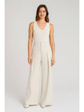 Tie Back Pleated Wide Leg Jeans | WL90 - view 1