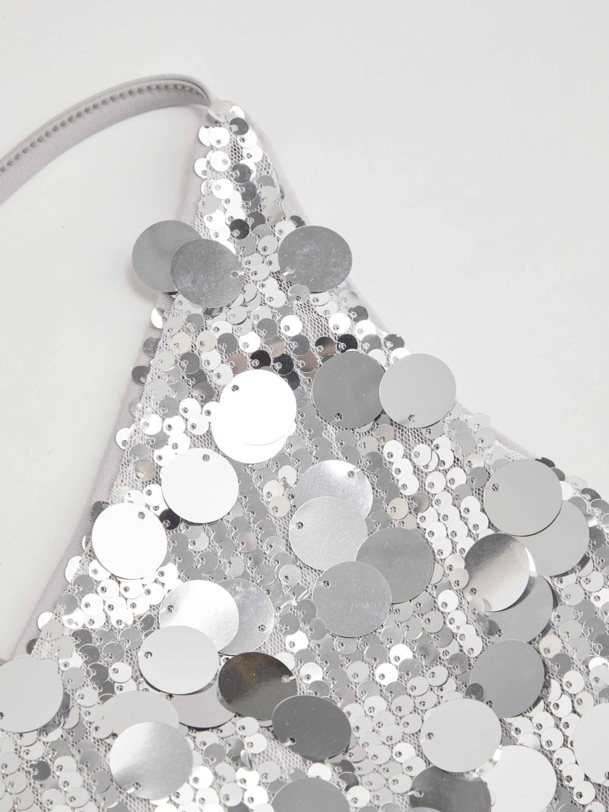 Sequins U-neckline Criss Cross Mini Dress | D56 - view 5
