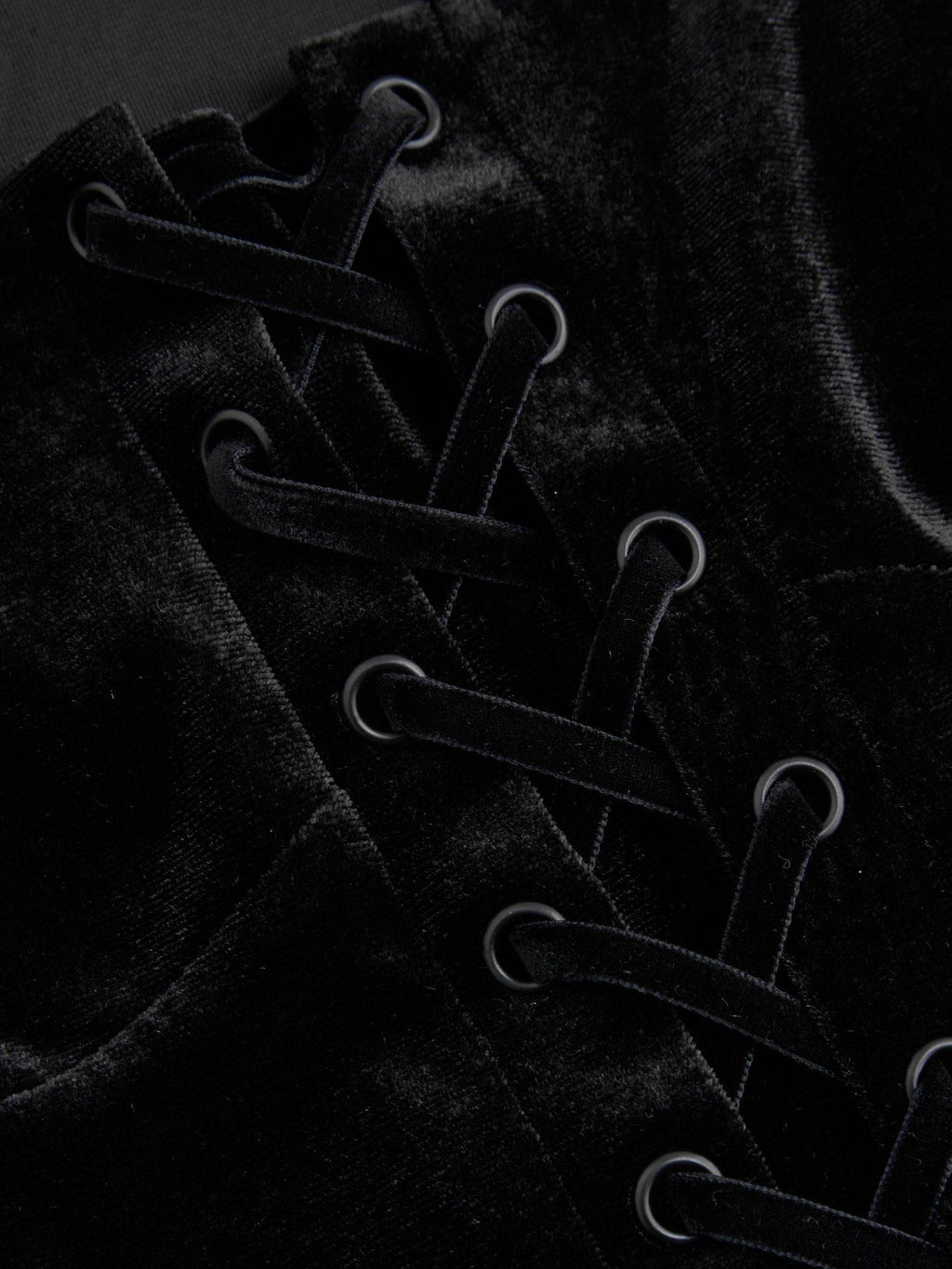 Velvet Square Neck Solid Lace Up Bell Sleeve Mini Dress | D56 - view 7