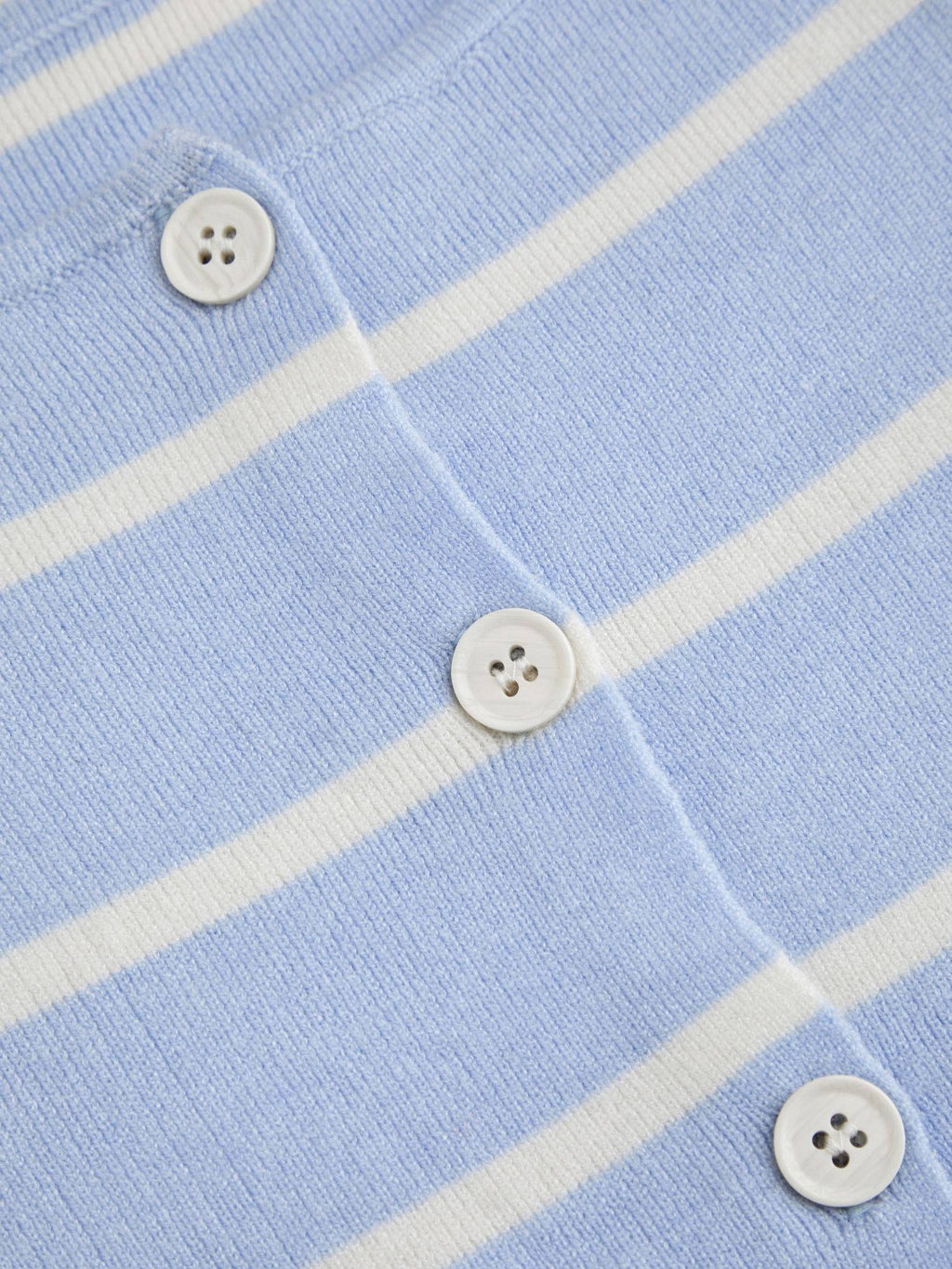 Knit Boat Neck Striped Button Split Vest | JC78 - view 25