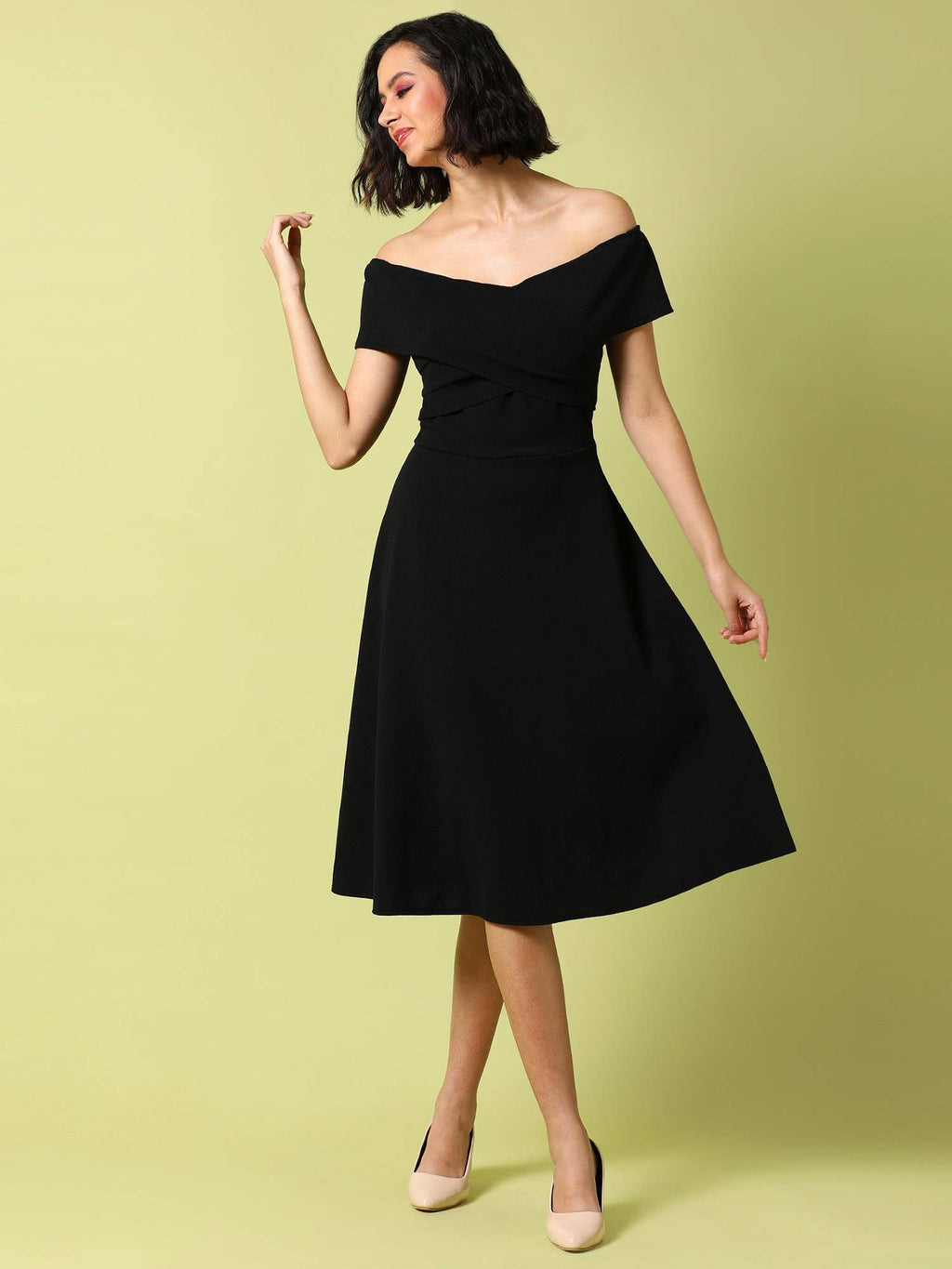 Women Solid Stylish Casual Dresses | D56 - view 1