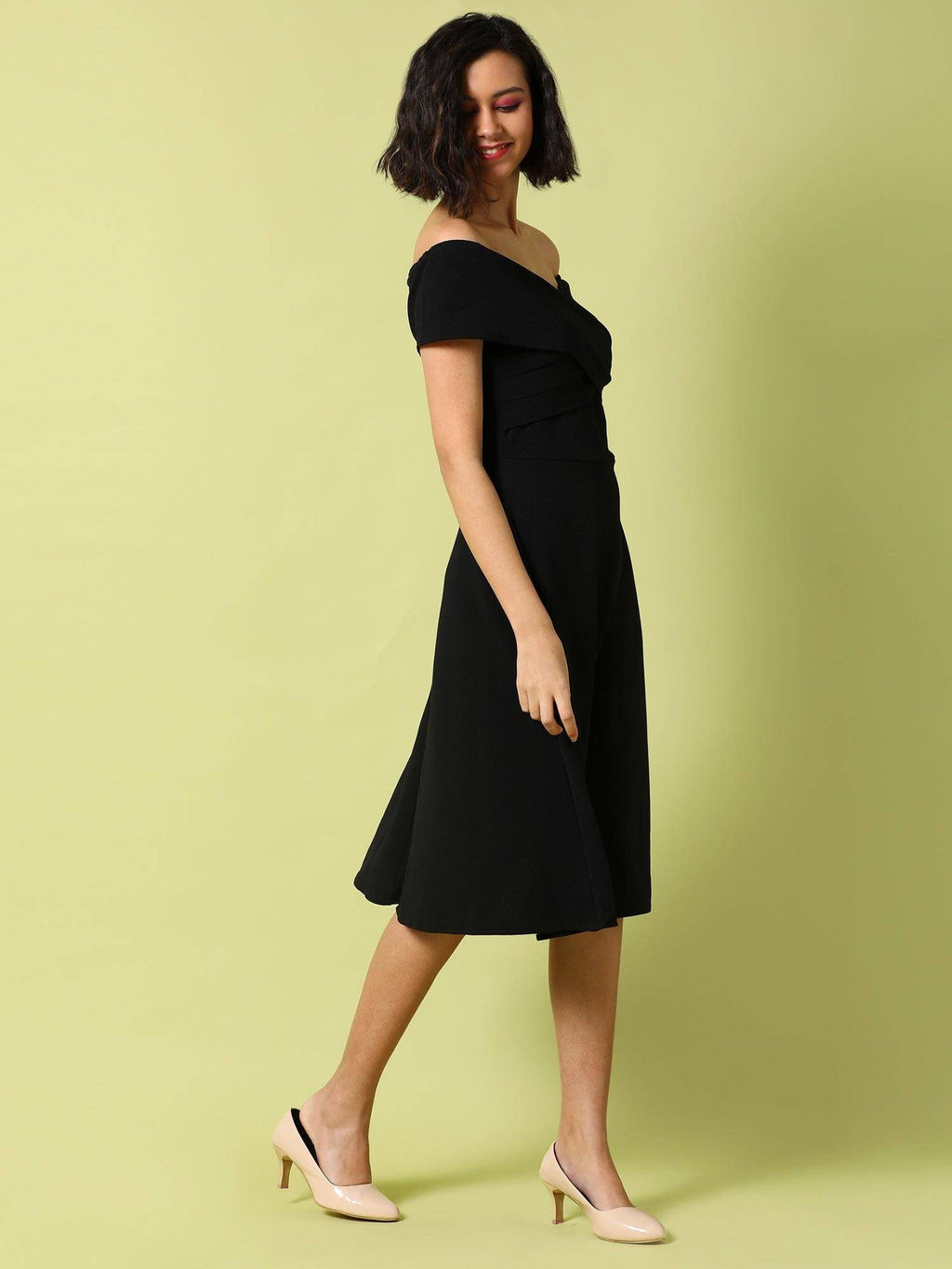 Women Solid Stylish Casual Dresses | D56 - view 3