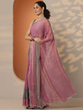 Libas Multi Embellished Silk Blend Saree With Unstitched Blouse Piece