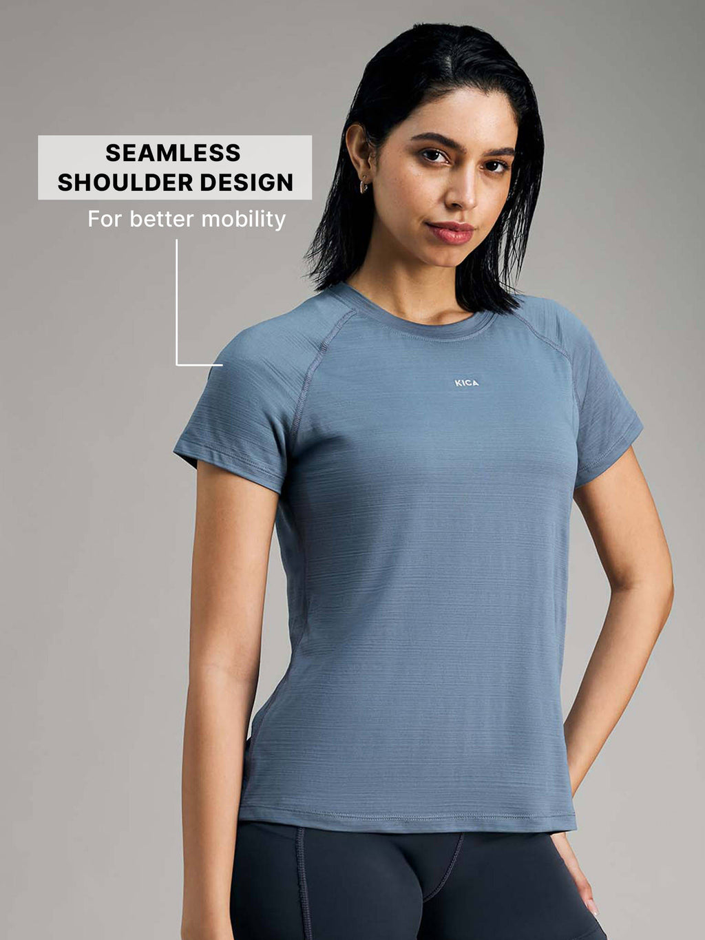 Regular Fit Active Top in DryFit Fabric | TT89 - view 4
