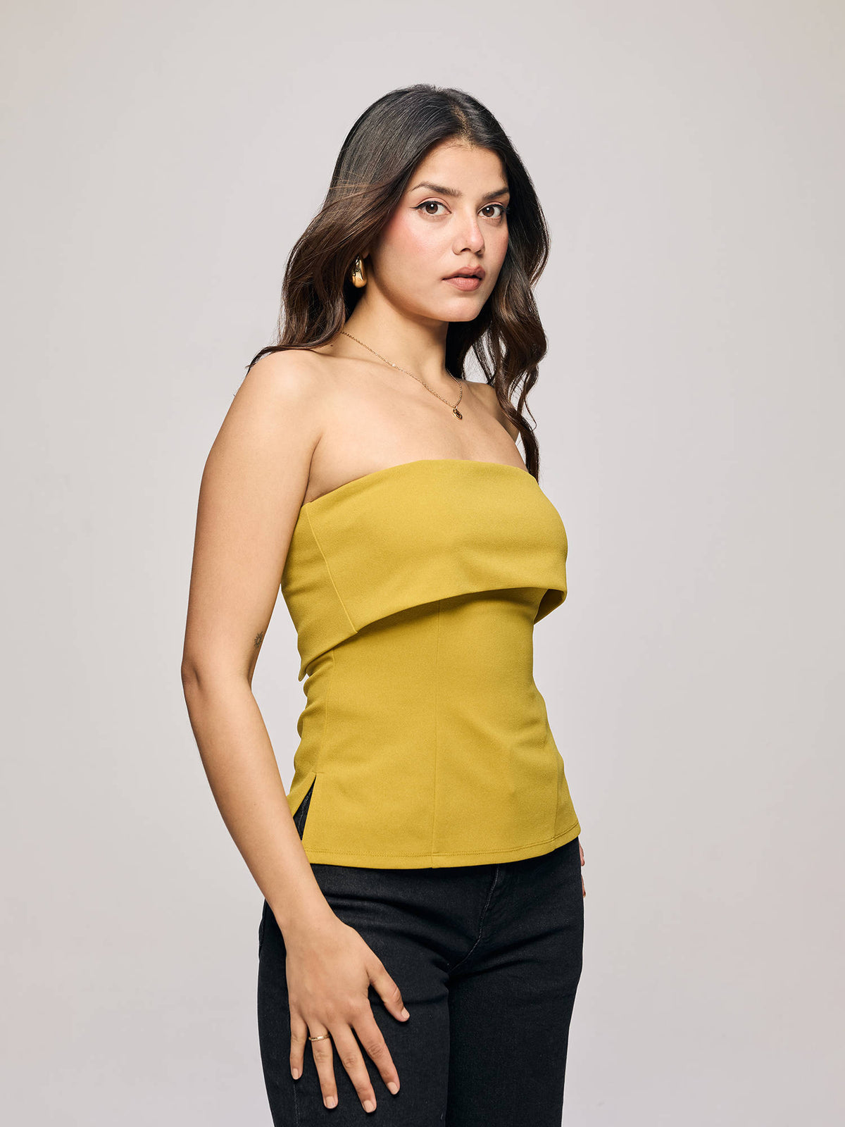 Green Roundover Flap Tube Top | TT90 - view 3