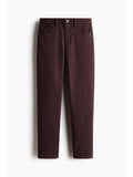 Women Brown Straight Regular Waist Jeans | ST23 - view 1