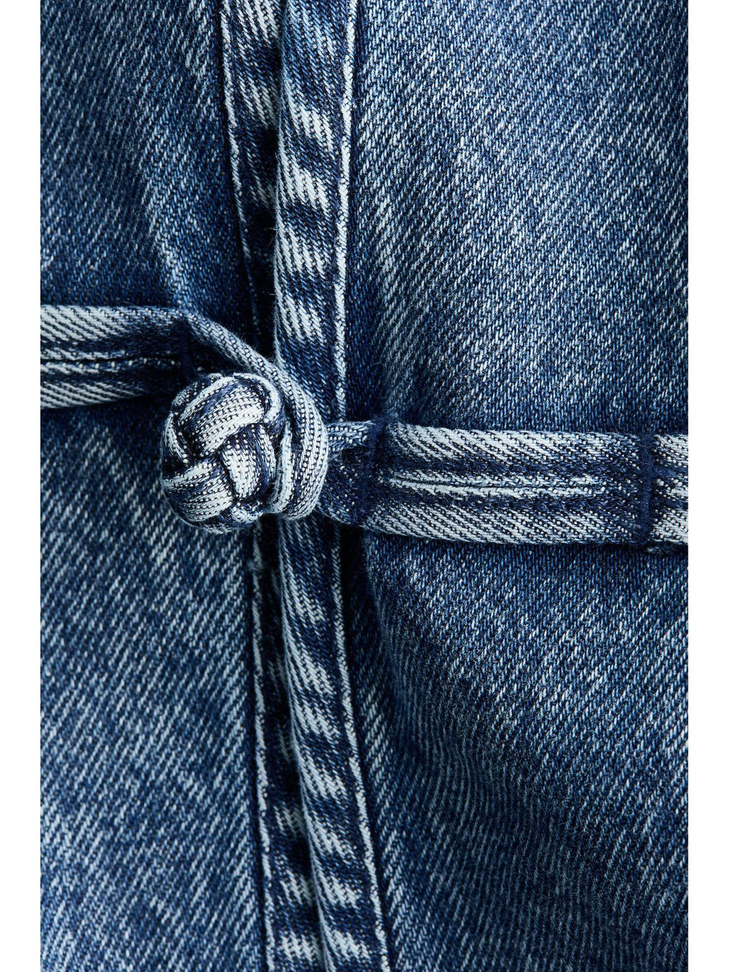 Women Blue Knot-Button Denim Jacket | JC78 - view 6