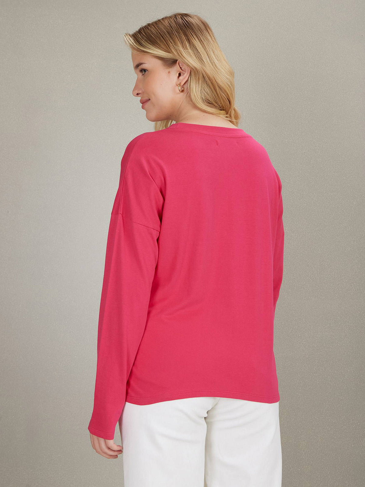 Long Sleeve Brand Print T-Shirt | TS56 - view 5