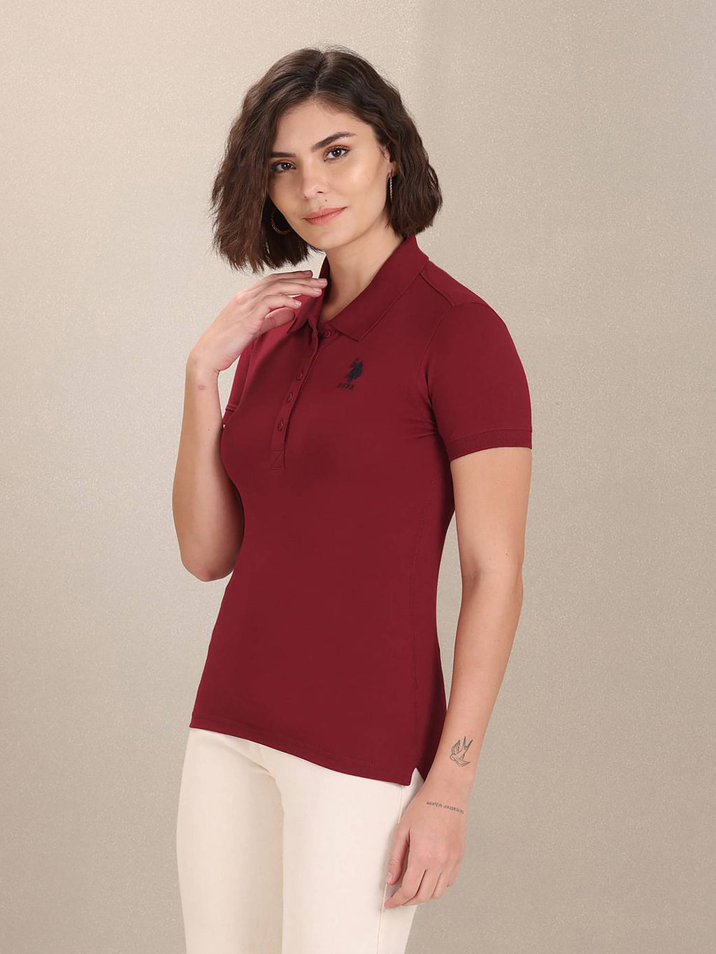 Solid Slim Polo T-shirt | PW43 - view 8