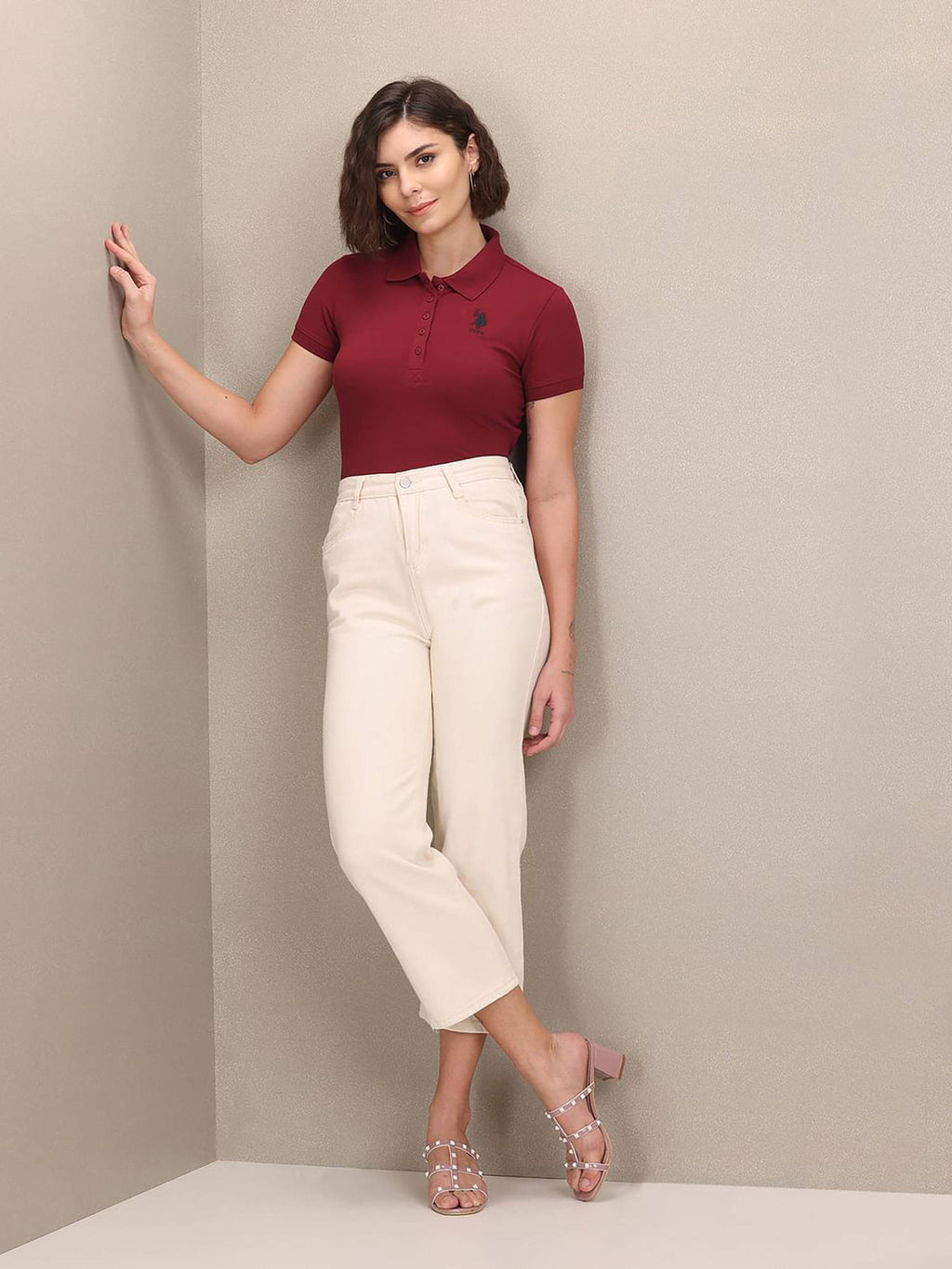 Solid Slim Polo T-shirt | PW43 - view 10
