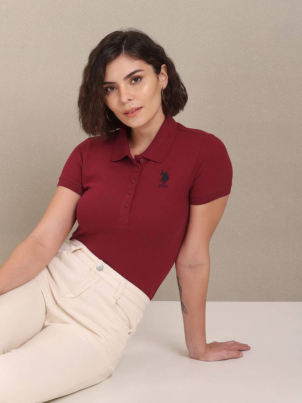 Solid Slim Polo T-shirt | PW43 - view 11