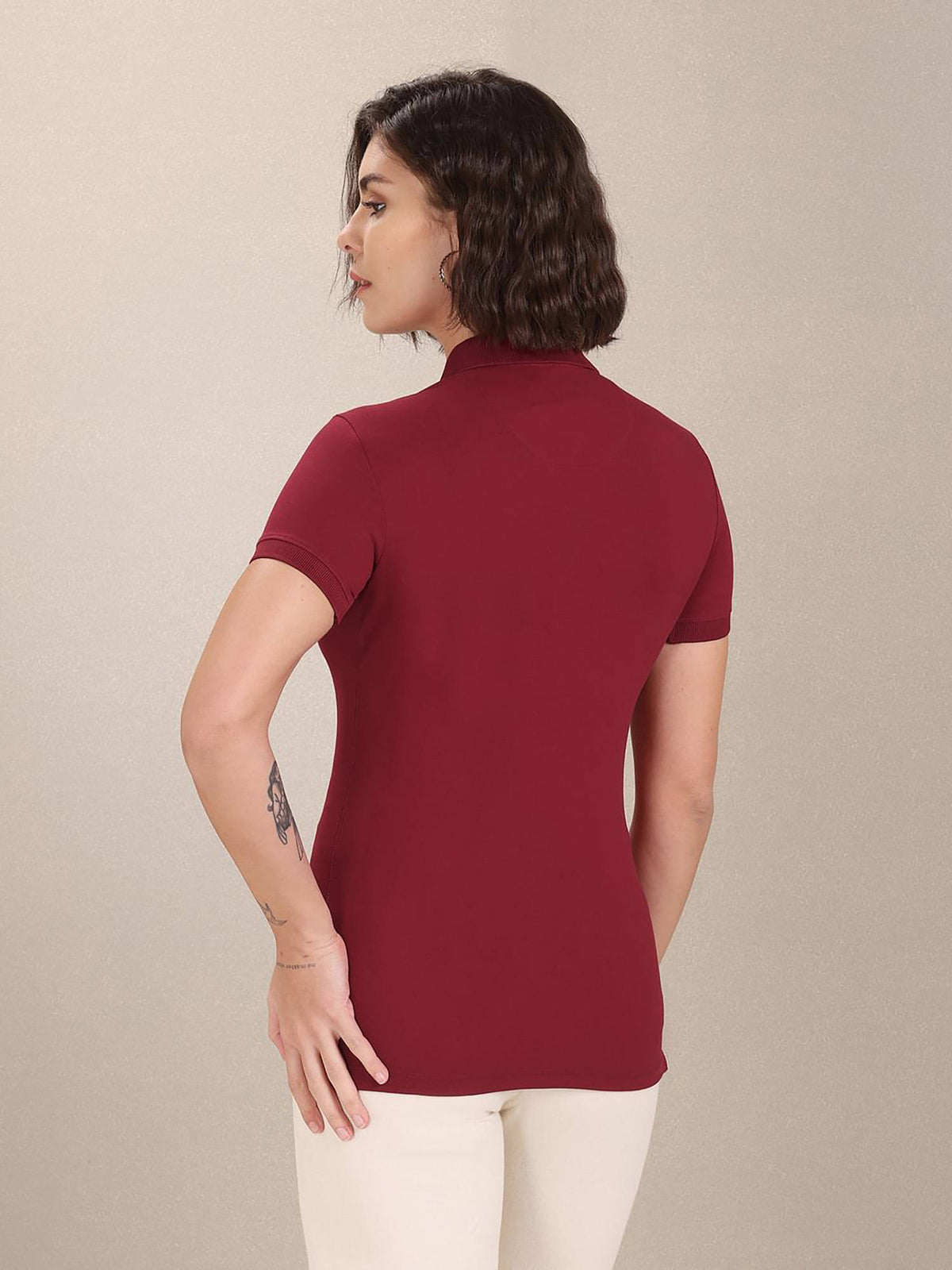 Solid Slim Polo T-shirt | PW43 - view 12