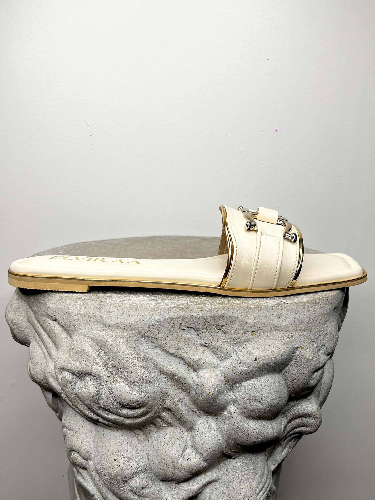 Beige Buckle Flats | F61 - view 4