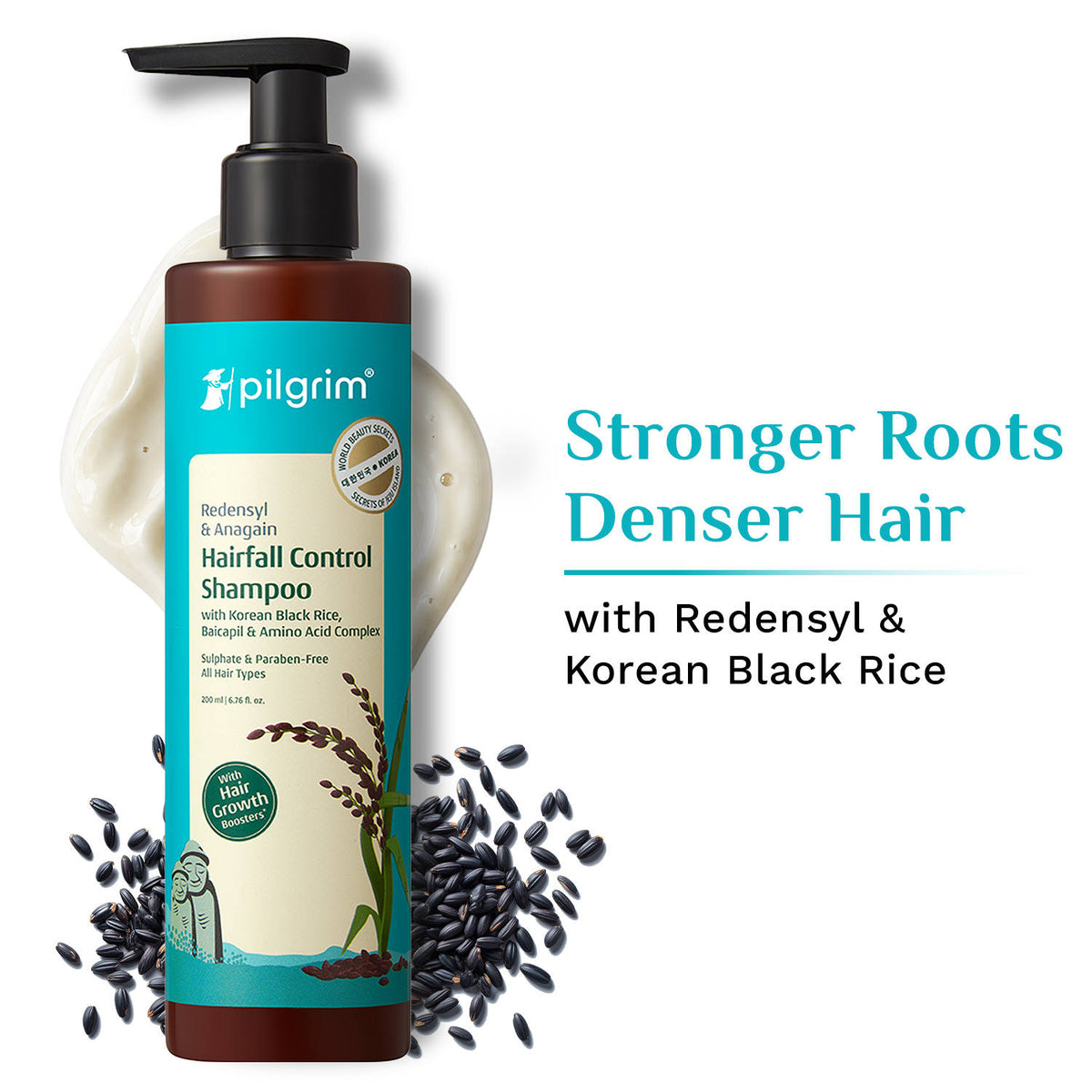 Redensyl & Anagain Hairfall Control Shampoo With Growth Boosters For Thick & Dense Hair | H85 - view 1
