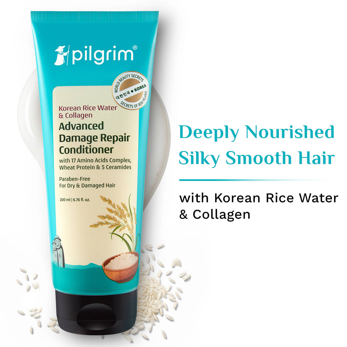 Korean Rice Water & Collagen Advanced Damage Repair Conditioner For Dry Frizzy & Damag Hair | H85 - view 1