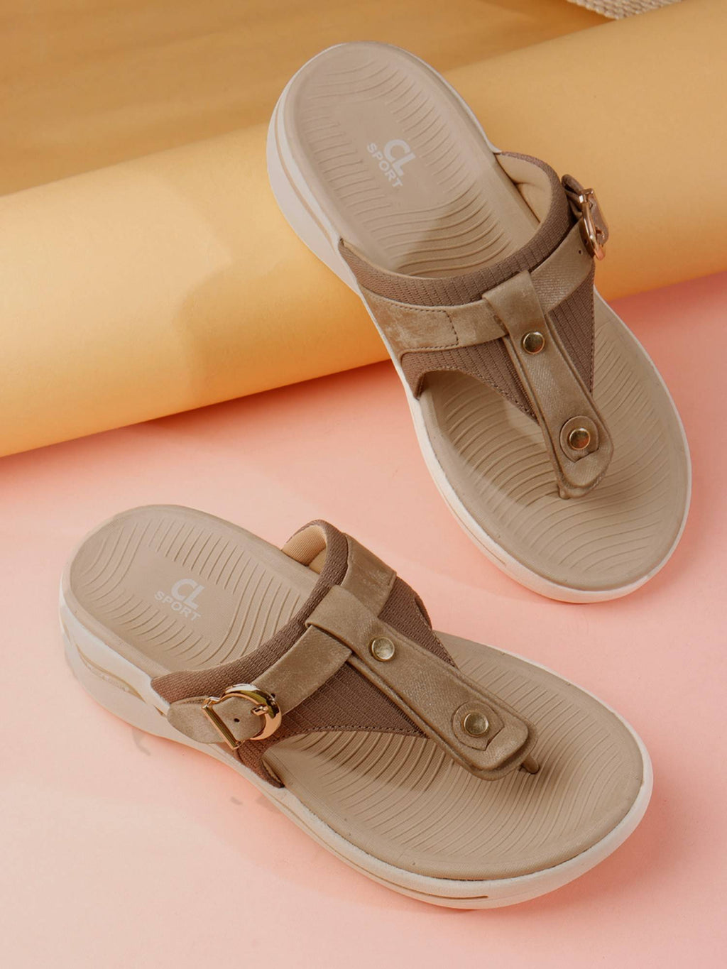 Women Beige Sandals | SD89 - view 3