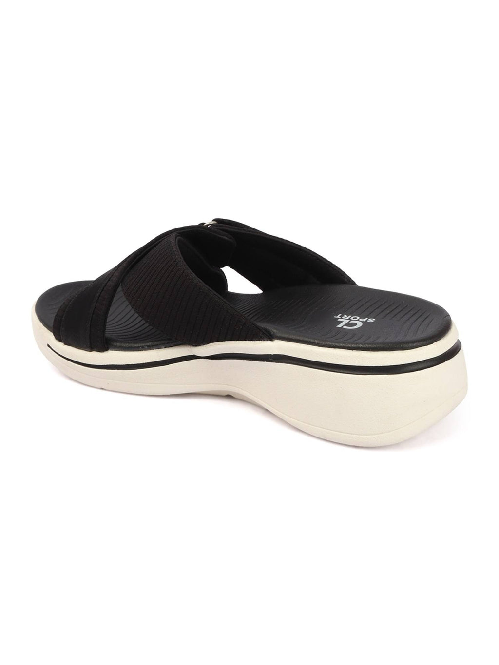 Women Black Orthopedic Sandals | SD89 - view 5