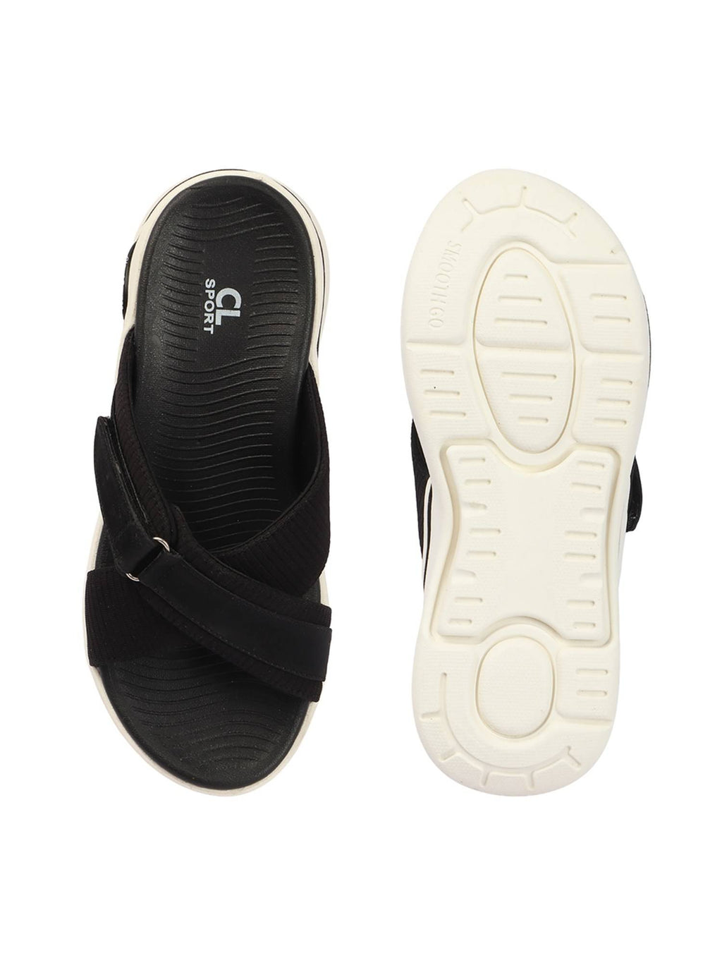 Women Black Orthopedic Sandals | SD89 - view 8
