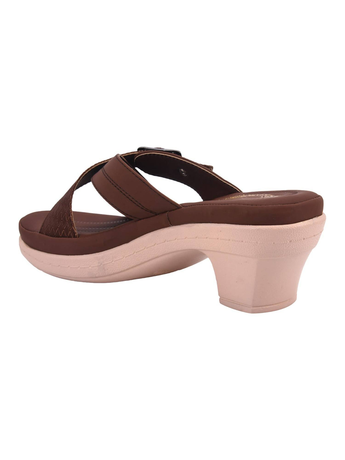 Women Brown Block Heels | H78 - view 2