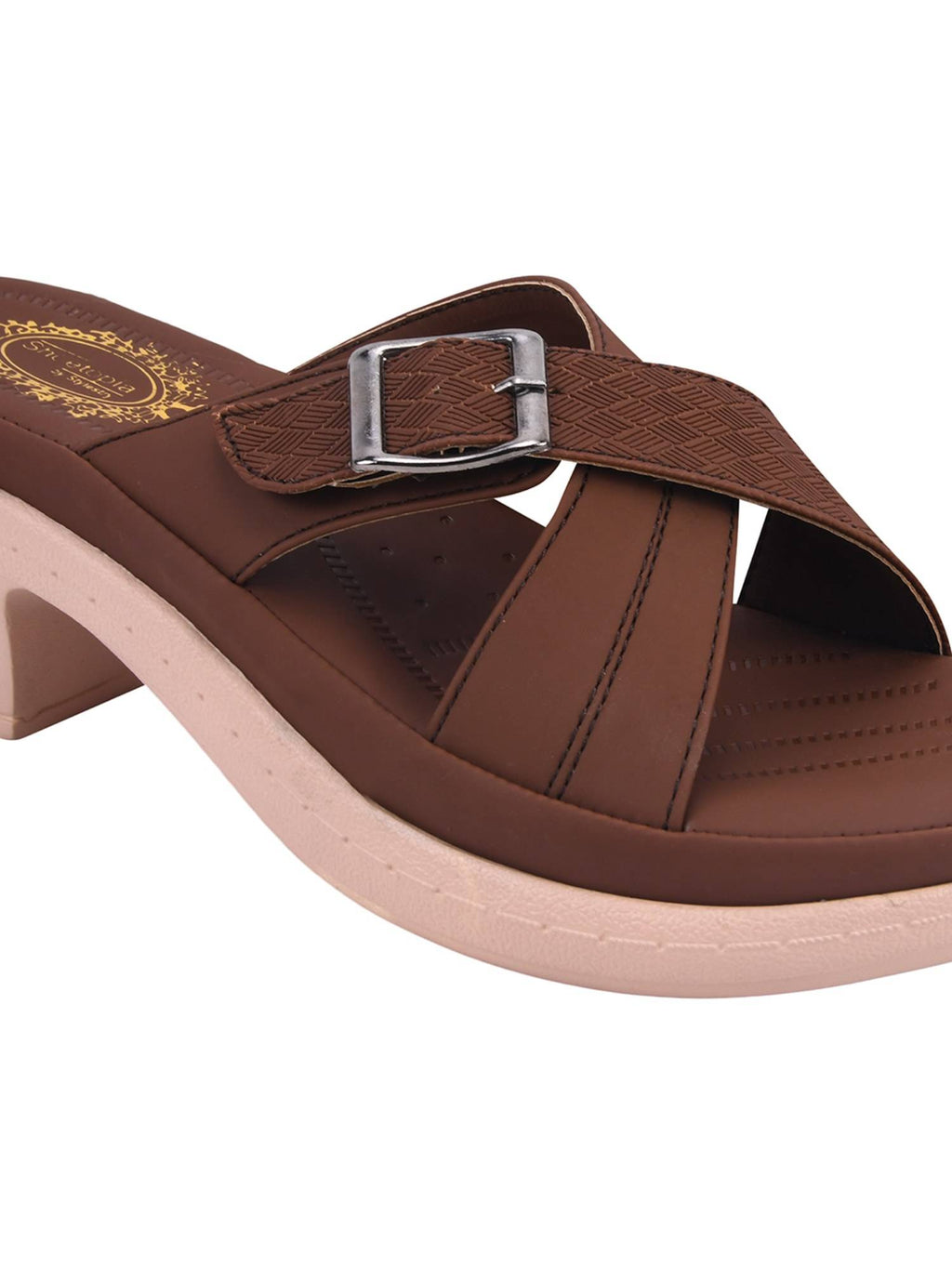 Women Brown Block Heels | H78 - view 5
