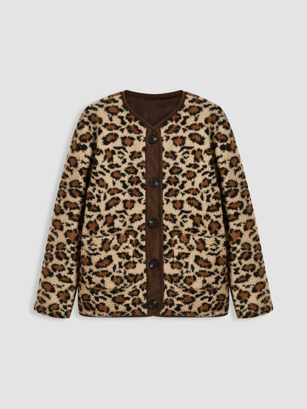 Leopard Fleece Puffer | JC78 - view 2