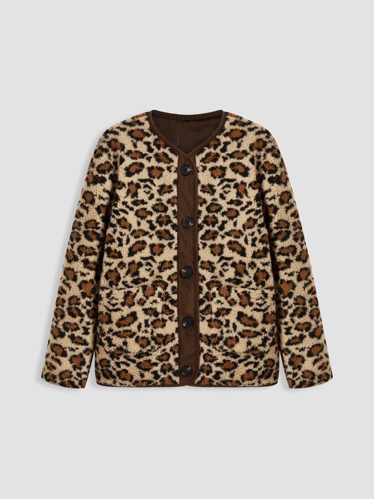 Leopard Fleece Puffer | JC78 - view 2