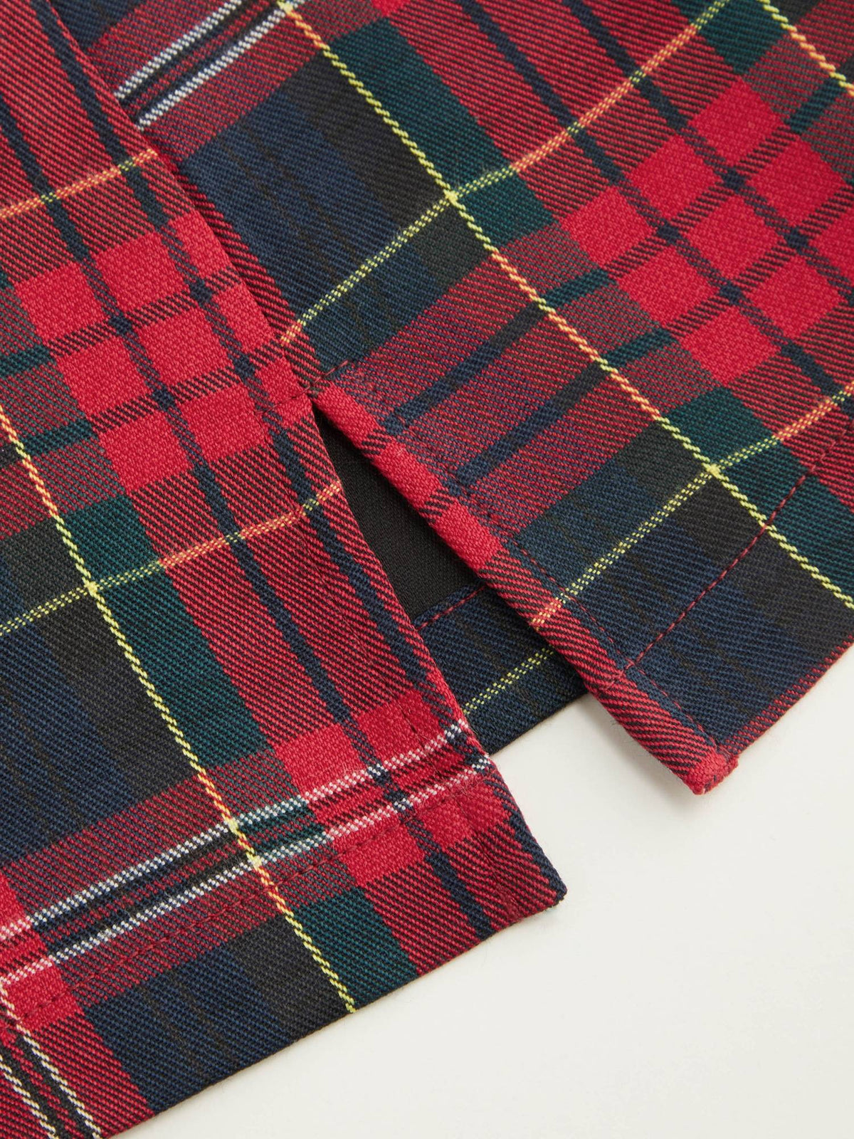 Scoop Neckline Checks Zipper Mini Dress | D56 - view 3