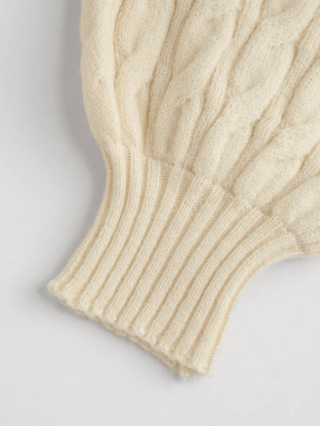 Cable Knit Turtleneck Solid Long Sleeve Crop Top | CT61 - view 5
