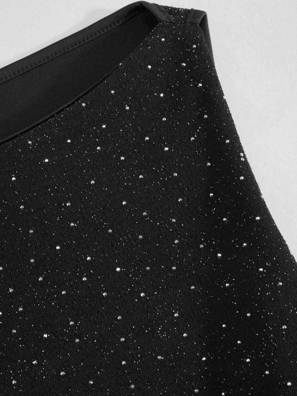 Boat Neck Rhinestone Knotted Tank Top | TT98 - view 2