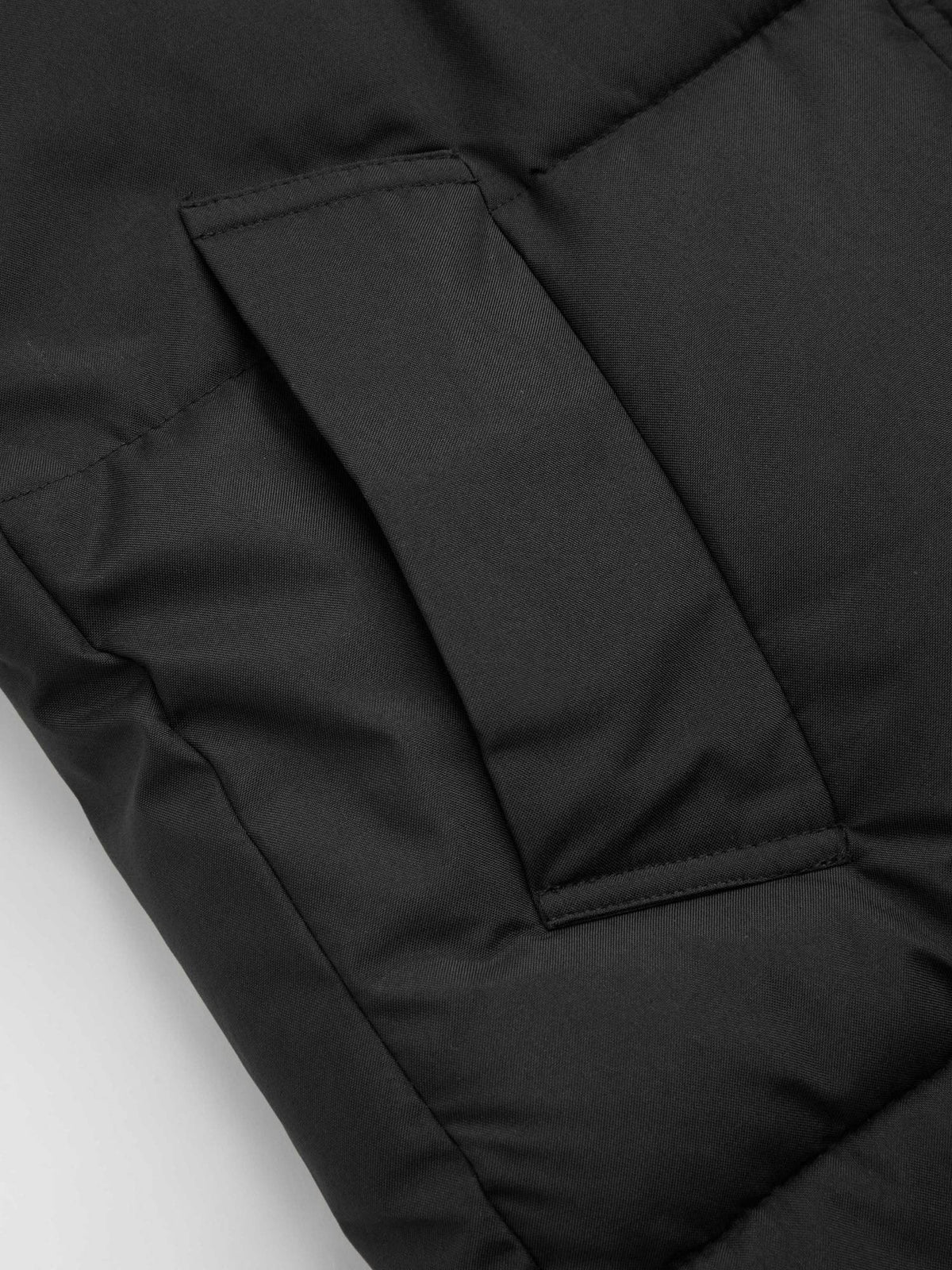 Hooded Solid Pocket Long Puffer | JC78 - view 5