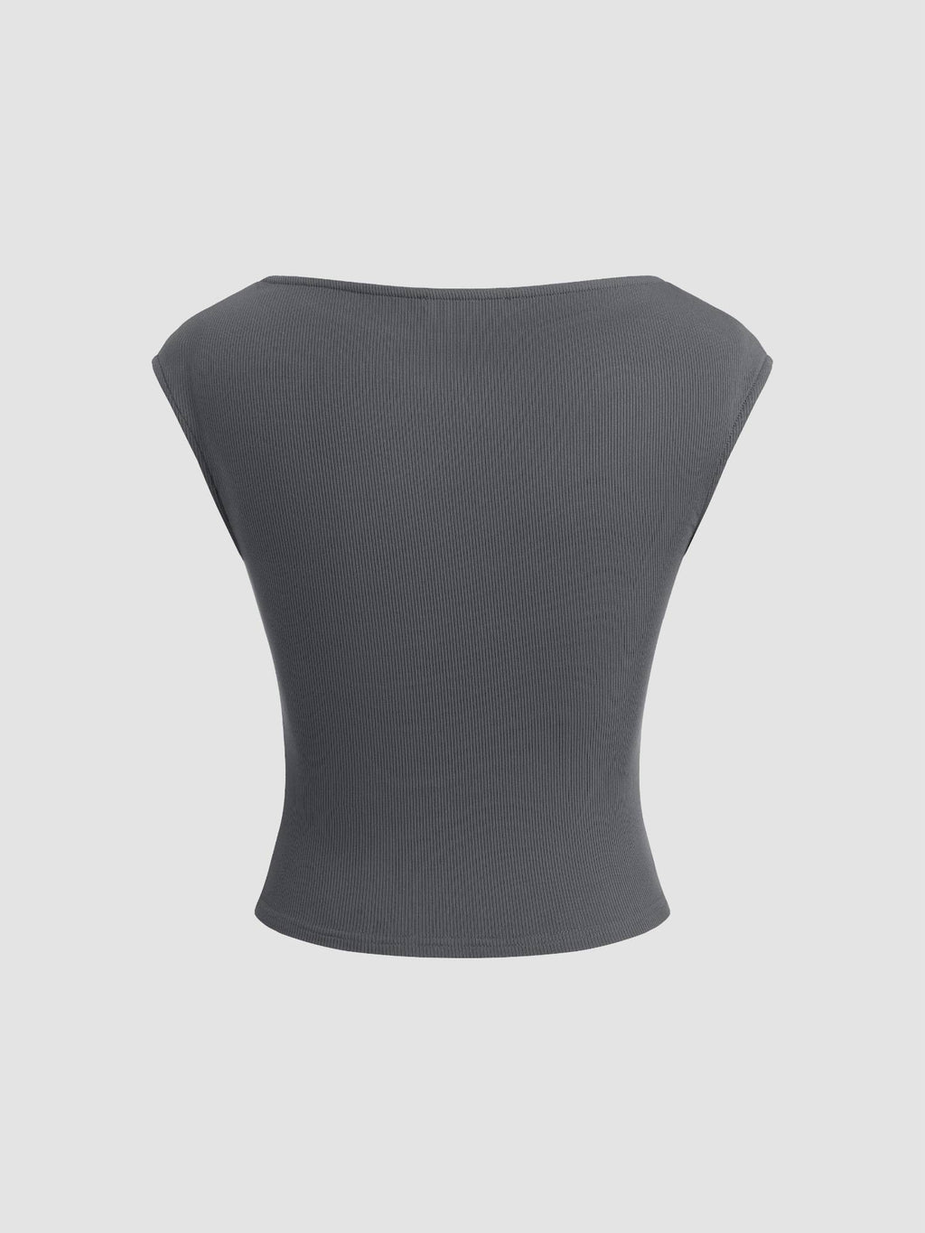 Boat Neck Solid Ruched Tank Top | TT98 - view 43