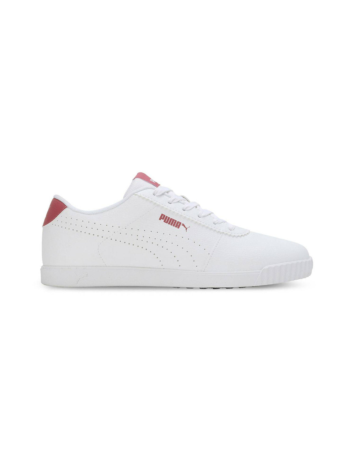 Carina Slim Perf Womens Off White & Pink Sneakers | SN09 - view 3