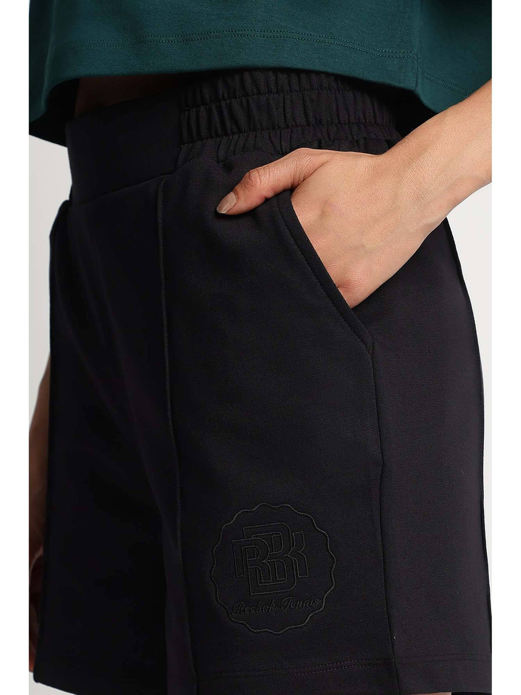 Women Black Shorts - view 4