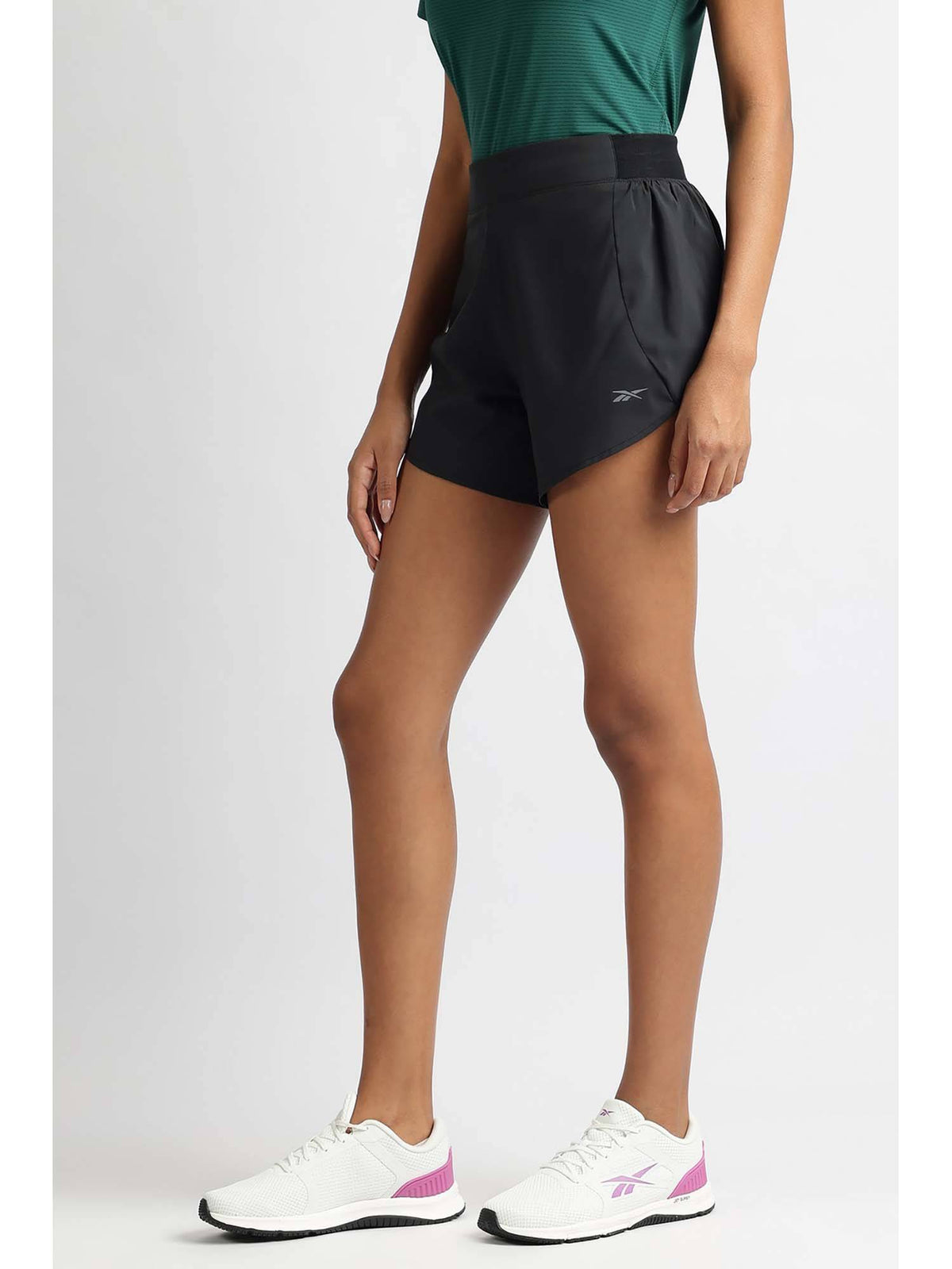 Women Black Shorts - view 2