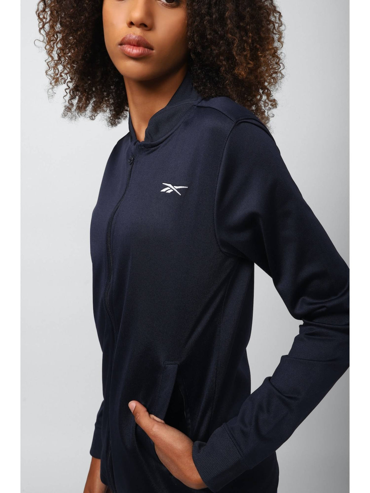 Women Navy Blue Full Sleeves Jacket | JK12 - view 4