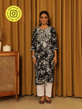 Chikankari Woven Printed Long Kurta | KDG - view 32