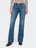 Women Lightly Washed Mid Rise Stretchable Blue Jeans | BT10 - view 1