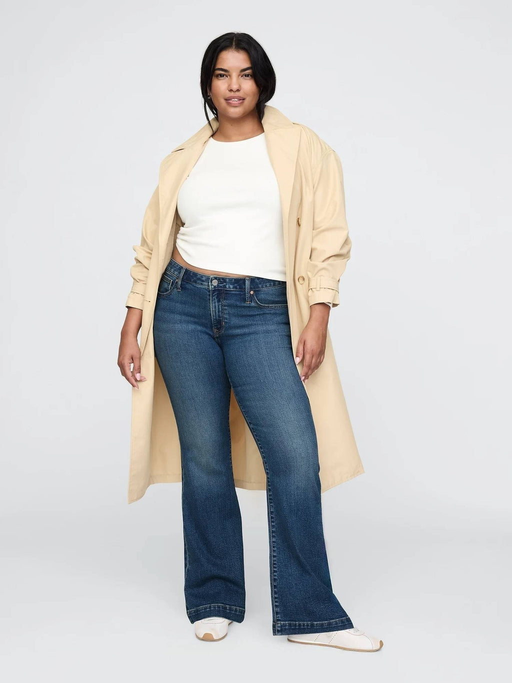 Women Lightly Washed Mid Rise Stretchable Blue Jeans | BT10 - view 5