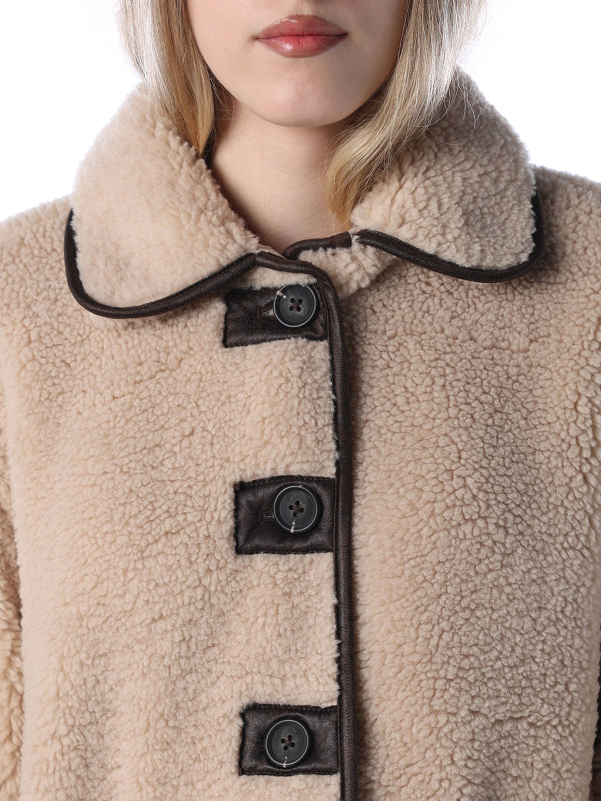 Women Beige Regular Fit Beige Jacket | JC78 - view 4