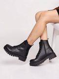 Women Black Solid Casual Boots | BT61 - view 1
