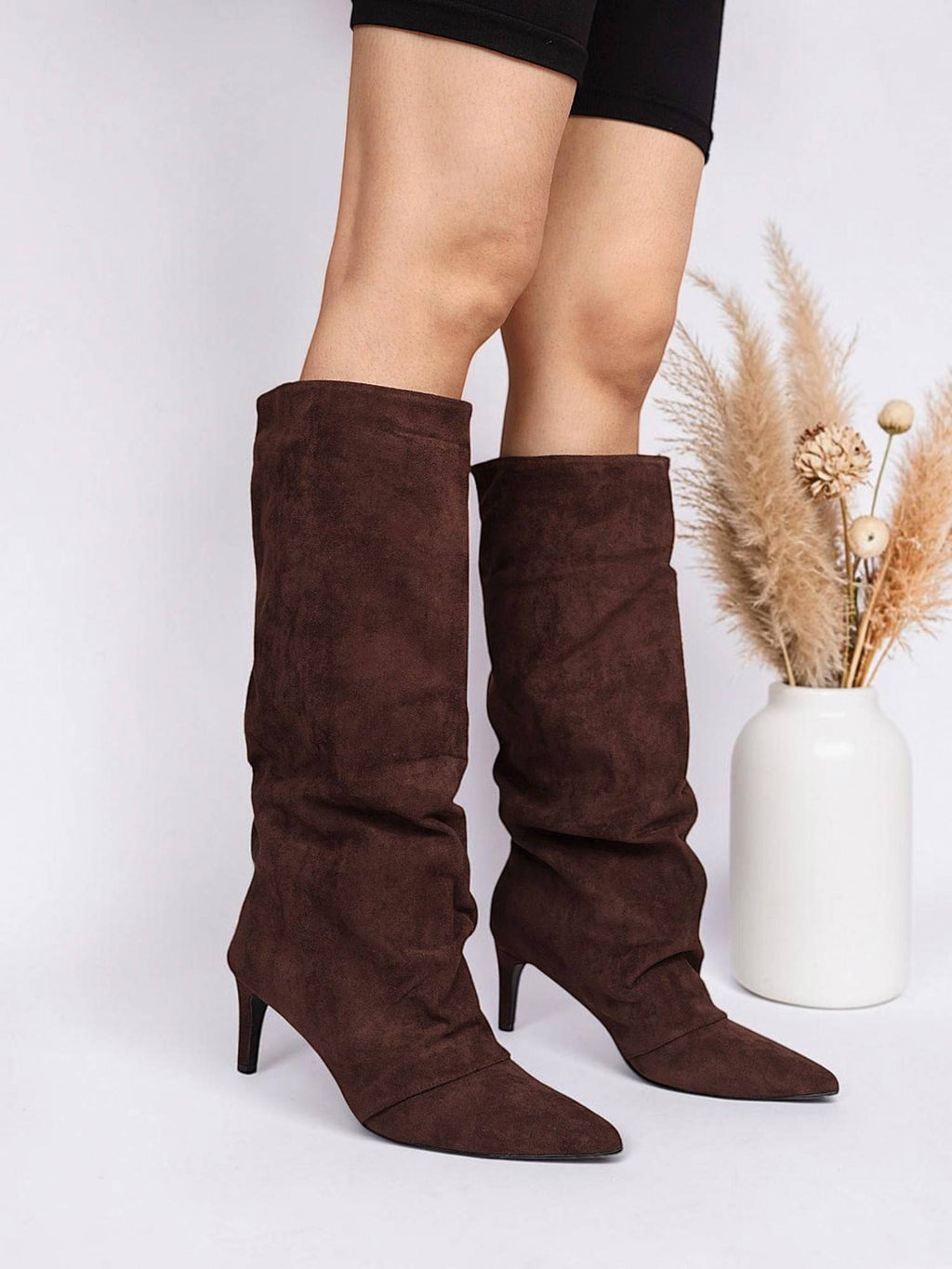 Women Brown Solid Casual Boots | BT61 - view 1