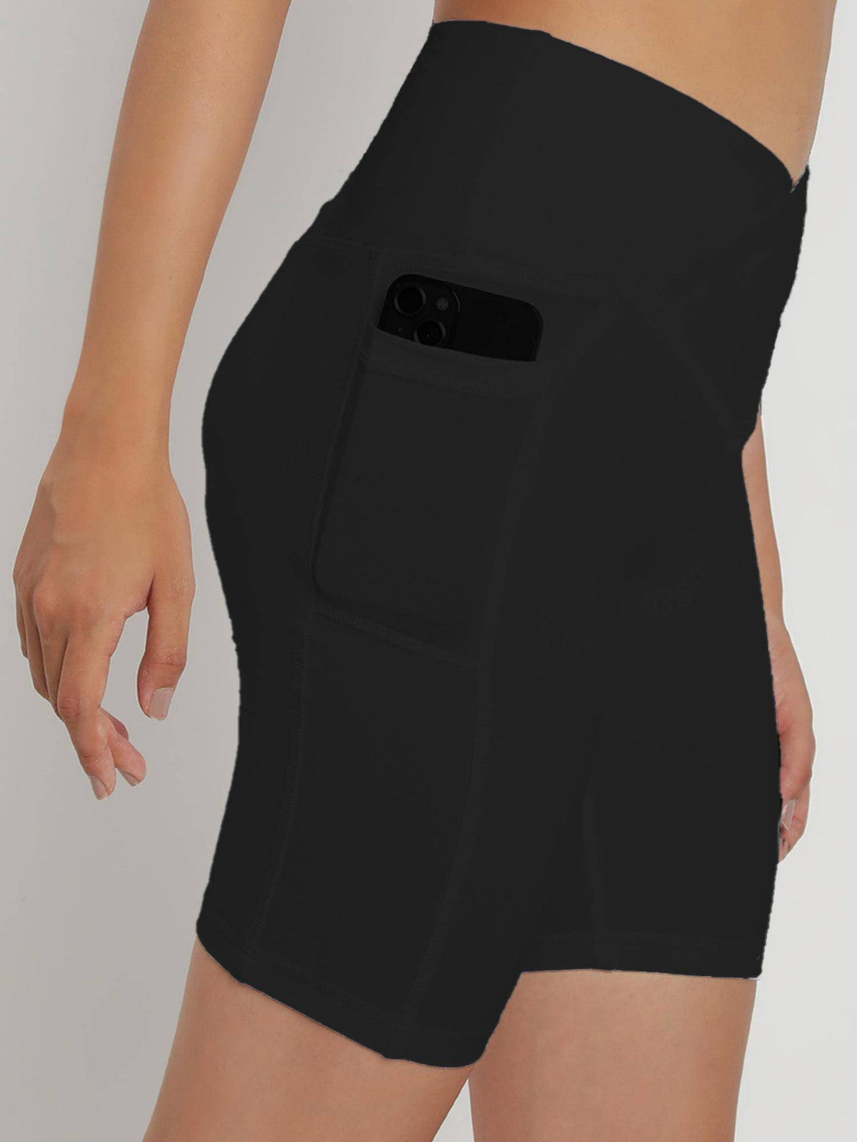 Empower High-Rise Workout Shorts 8 Black - view 5