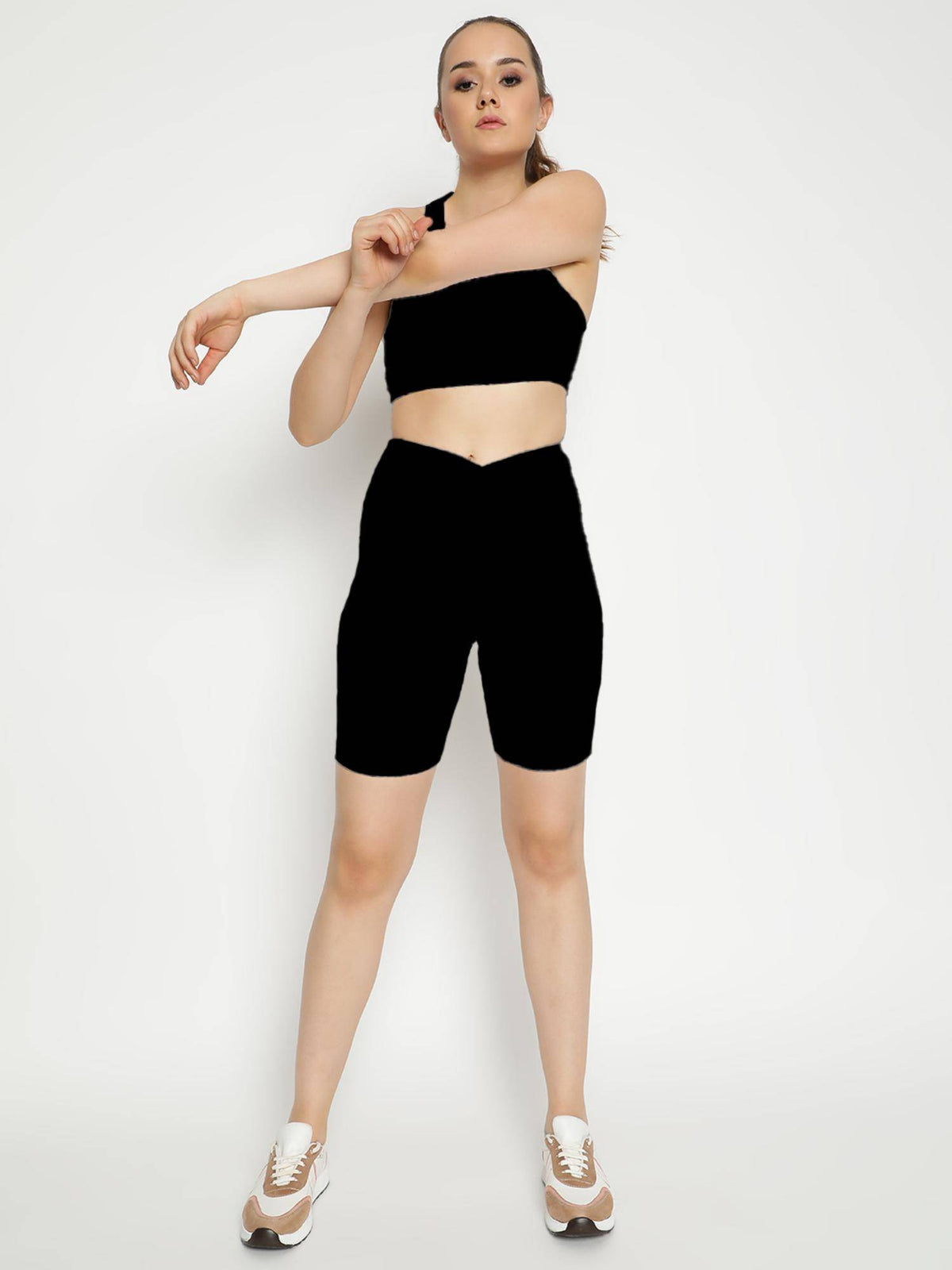 Empower High-Rise Workout Shorts 8 Black - view 6