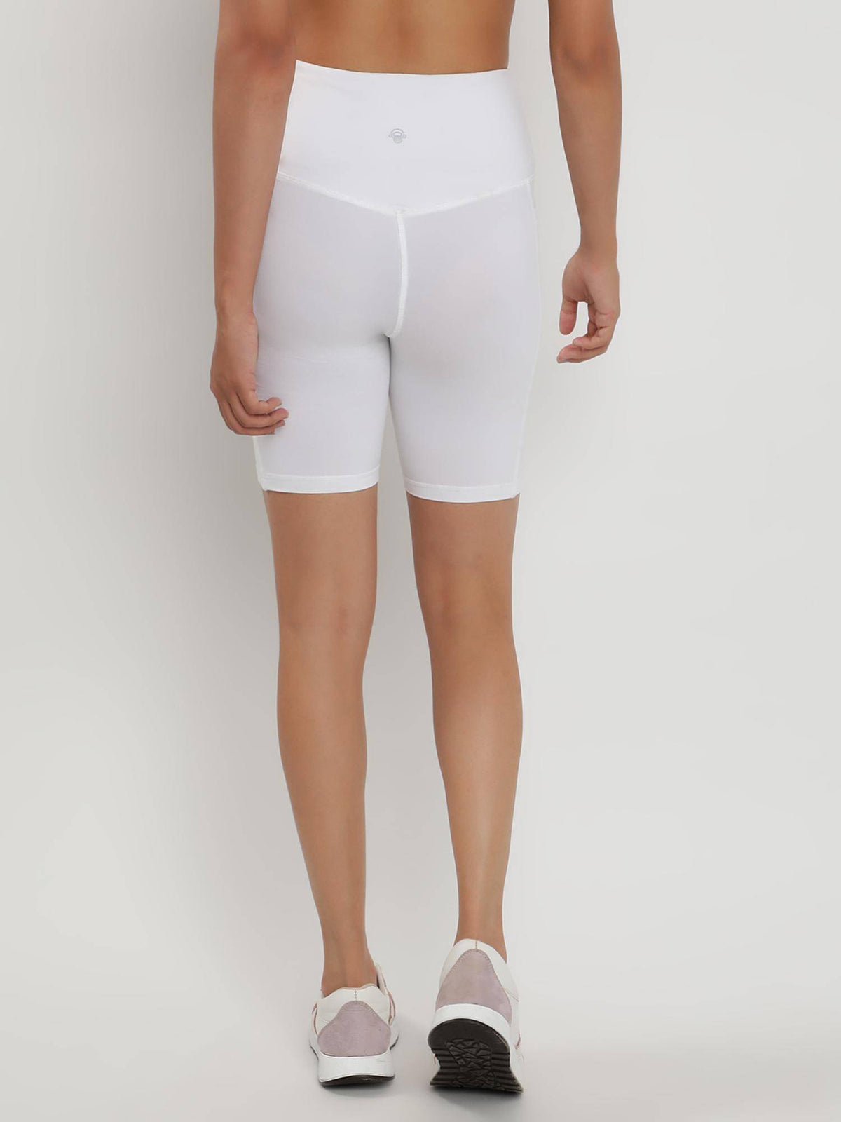 Empower High-Rise Workout Shorts 8 White - view 2