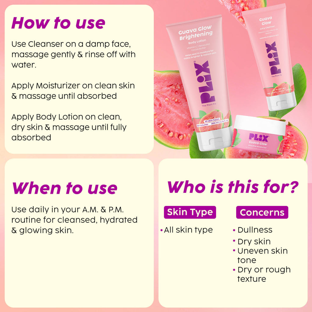 Guava Glow Trio Lightweight, Nourishing & Radiance-Boosting Combo | PL1 - view 6