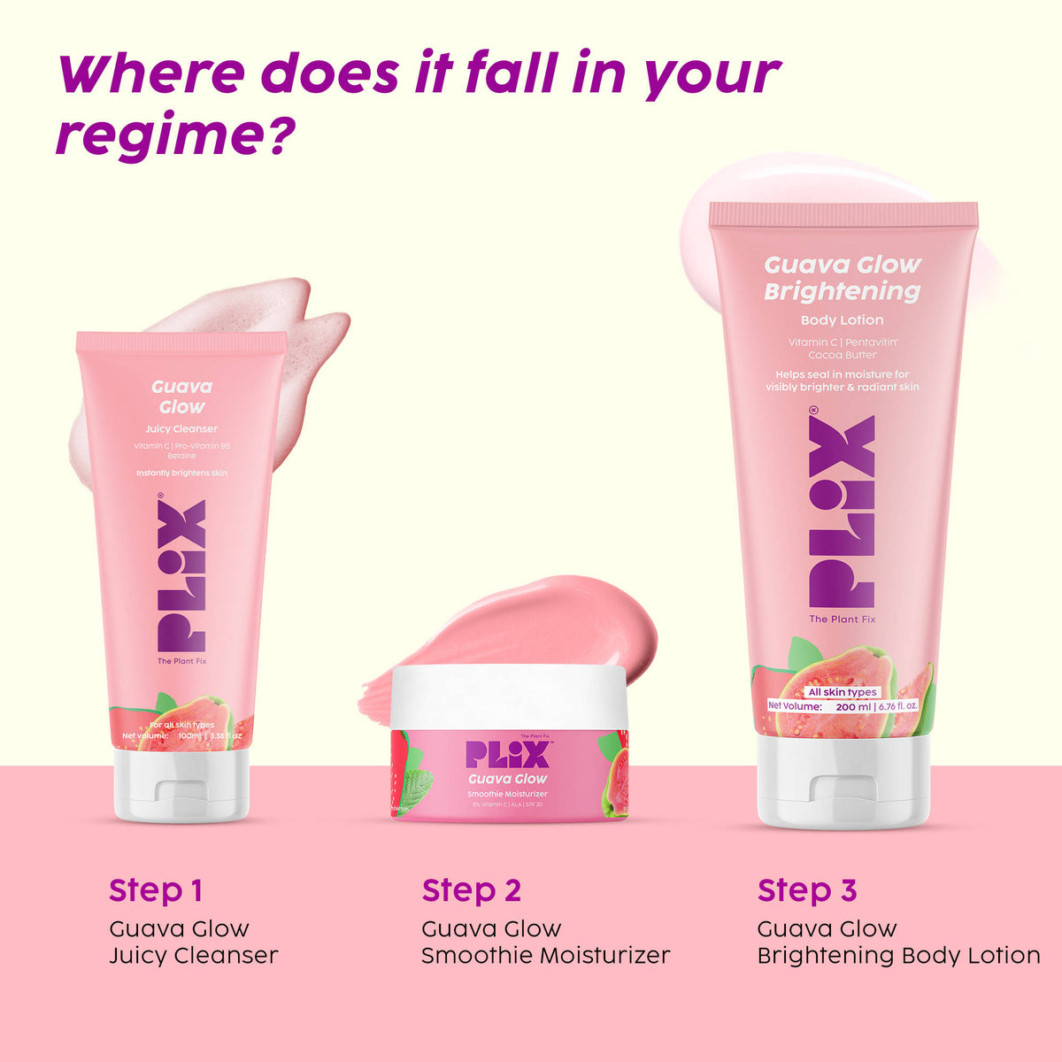 Guava Glow Trio Lightweight, Nourishing & Radiance-Boosting Combo | PL1 - view 9